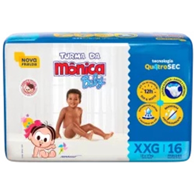 Fr. desc. turma monica jumbo xxg 16un 