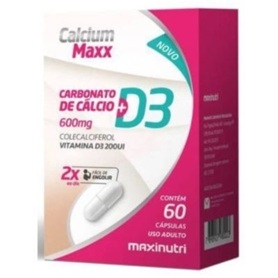 Calcium maxx d3 600mg c/60 cps maxinutri