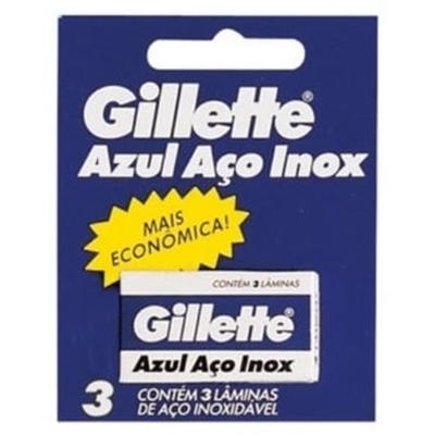 LAMINA WILKINSON COM 3 LAMINAS, AZUL INOX C3