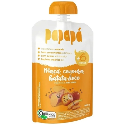 Papapa papinha maca cenoura batata-doce 100g
