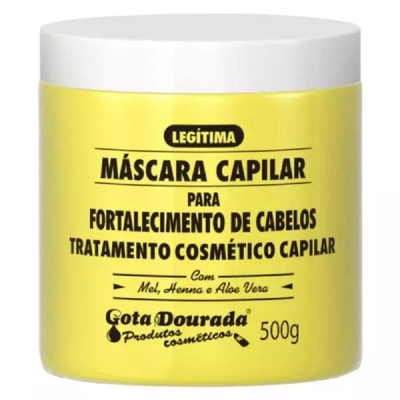 Masc. cap. gota dourada 500g fortalecimento