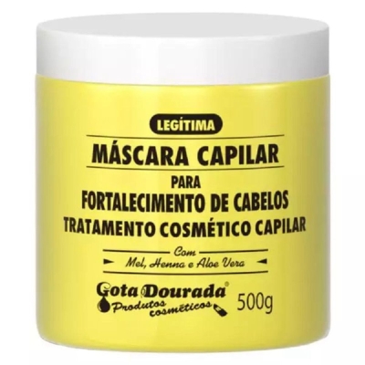 MASCARA CAPILAR GOTA DOURADA 500G FORTALECIMENTO