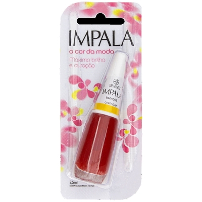 ESMALTE IMPALA COR DA MODA CREM TOMATE, IMPALA TOMATE 8ML