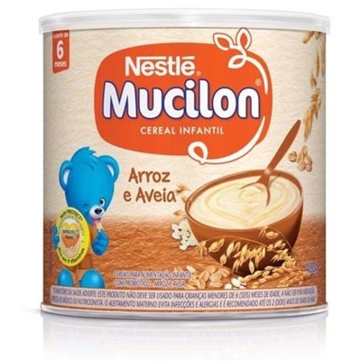 Mucilon 400g arroz e aveia 40