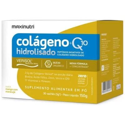 Colageno hidrolisado 2x1 verisol 300g 30 saches 10g manga maracuja maxinutri