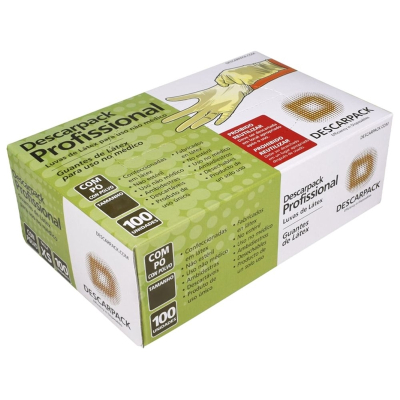 Luva de procedimento tam. m c/100un descarpack
