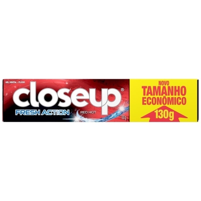 CREME DENTAL CLOSE UP 130G FRESHAMPOO ACTION RED HOT GEL