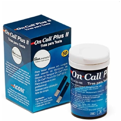 Tiras teste glicose on call plus
