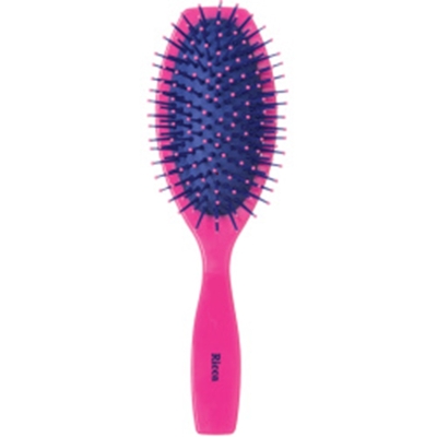ESCOVA PINK OVAL ALMOFADADA RICCA