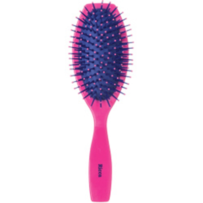 Escova pink oval almofadada ricca