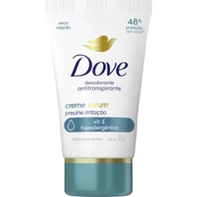 Des. dove creme previne irrit. 50g