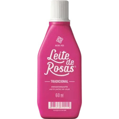 Leite de rosa peq.60ml, rosas tradicional 60ml