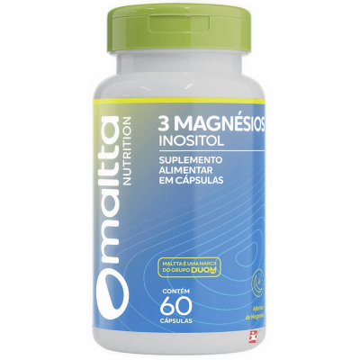 3 magnesios inositol c/60 caps