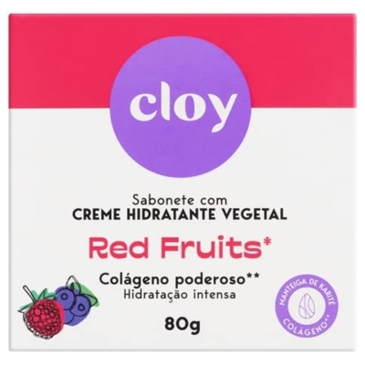 SABONETE CLOY CREME HIDR RED FRUITS 80G
