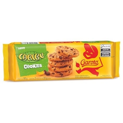 Biscoito garoto 60g cookie caribe