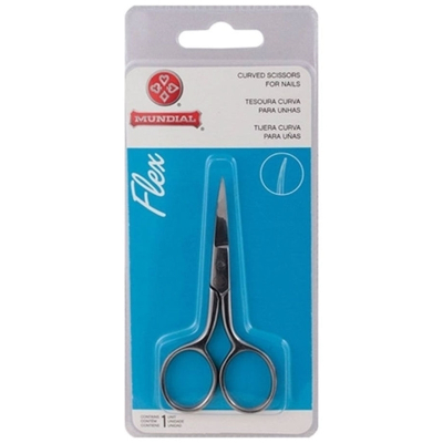 Tesoura unha ponta curva flex 9.2cm bc323