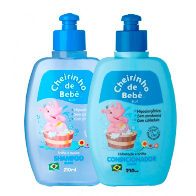 Kit sh+cond cheirinho de bebe 210ml blue (10)