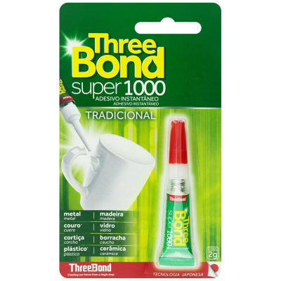 Cola three bond 2g super 1000 cartela(e), three bond 1000 2g
