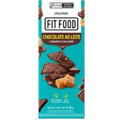 Choc.leit.caramelo salg.z.a.fit food 80g