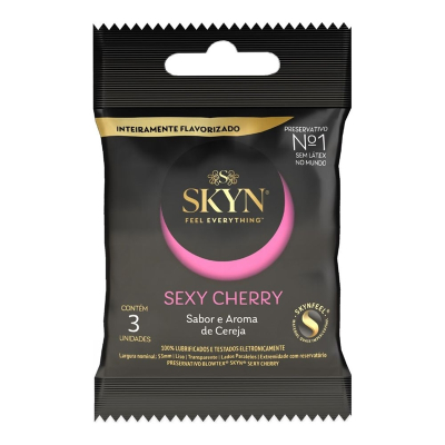 Pres. blowtex skyn sexy cherry 3 un