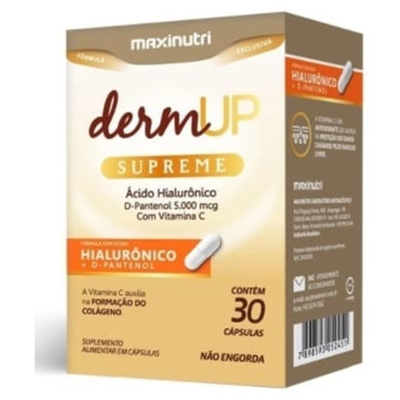 Dermup supreme hialuronico+d-pantenol+vitamina c c/30 cps maxinutri