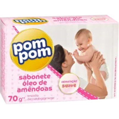 Sab. inf. pom pom 70g oleo de amendoas