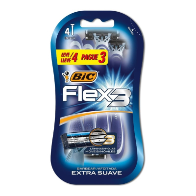 Ap. barbear bic flex 3 4un l4p3
