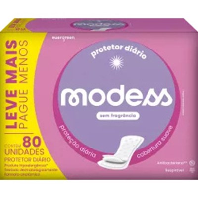Abs. protetor diario modess 80un