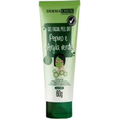 Gel dermachem 60g facial peel off pepin/argi verd *