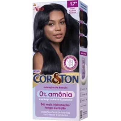 Tint. cor e ton sem amonia 1.7 preto
