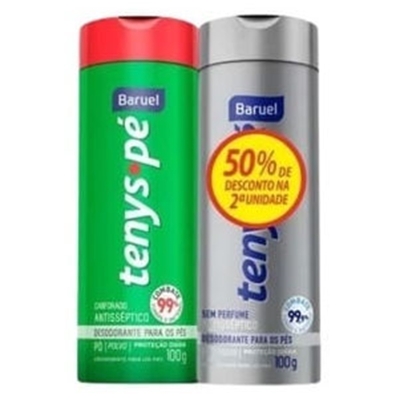 Talco tenys pe baruel 100gr po canforado+s perfume 