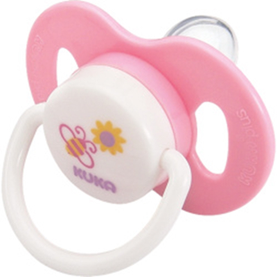 Chupeta kuka plus sil or rosa 2487 bt, kuka plus n2 bico ortodontico rosa