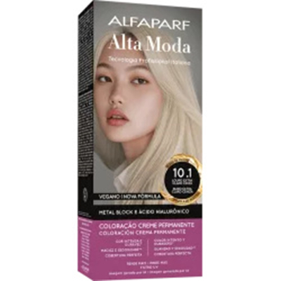 Tint. alta moda 150g 10.1 louro extra cla cinza *