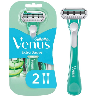 Venus3 sensitive ap 1x2un, gillette venus sensitive cor rosa c 2 unid