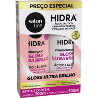 Sh. salon line 300ml hidra ceramidas+cond 300ml