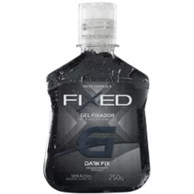 Gel fixed fix 250g black 6 preto , fix fixed preto
