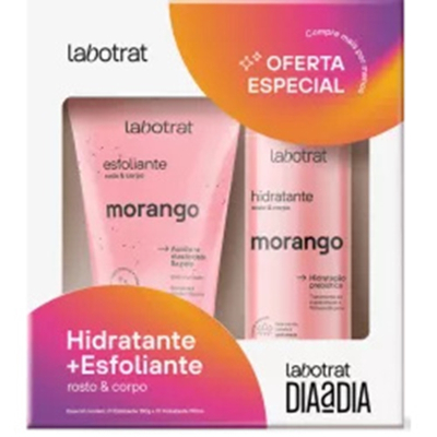 Kit labotrat morango hidrat + esfol