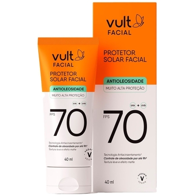 PROTETOR SOLAR FACIAL VULT FPS70 40ML