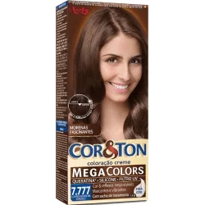 Tint. cor e ton 7.777 louro marrom intenso