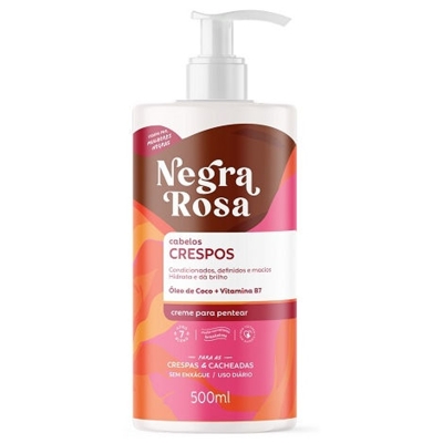 NEGRA ROSA CREME PENTEAR CRESPOS 500ML