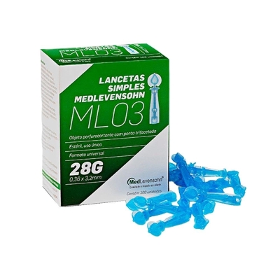 Lanceta medlevensonh ml03 simples 28g 100un