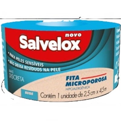 MICROPORE BEGE SALVELOX 2,5CMX4,5M