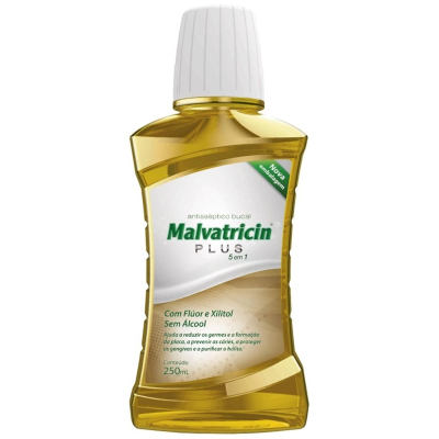 Enxaguante bucal malvatricin plus sol 250ml