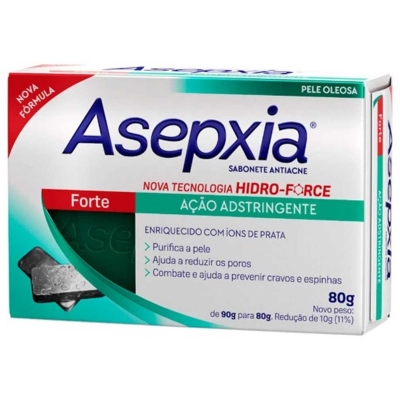 SABONETE ASEPXIA FORMULA FORTE ACAO ADSTRINGENTE 80G
