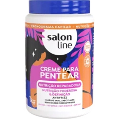 CREME DE PENTEAR SALON LINE 1 KG NUTRICAO REPARADORA, DE PENTEAR SALON LINE NUTRICAO REPARADORA 1KG