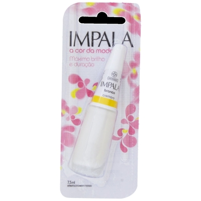 ESMALTE IMPALA COR DA MODA CREM BRANCO, IMPALA CREM BRANCO