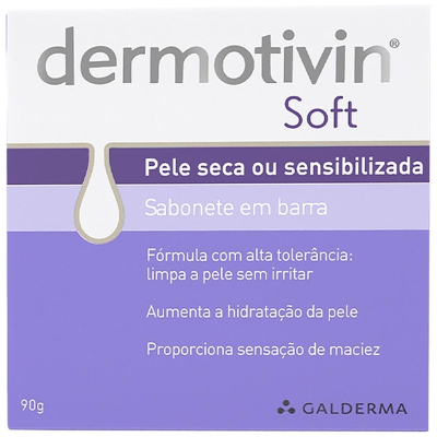 Dermotivin sab. soft 90g soft, sabonete barra soft 90g