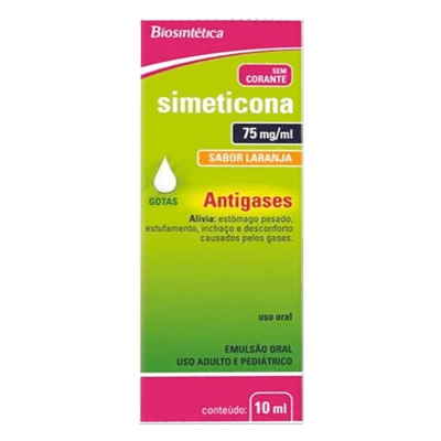 Simeticona 75mg/ml emulsao oral 10ml g biosintetica