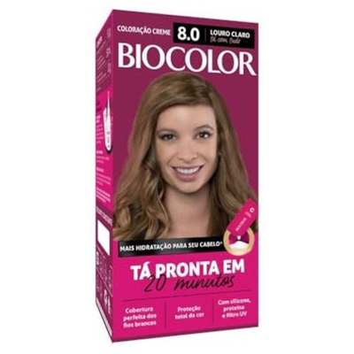 Tint. biocolor 8.0 mk louro claro 20min 