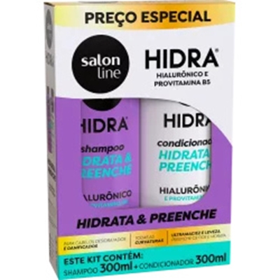 Sh. salon line 300ml hidra hialuronico+cond 300ml